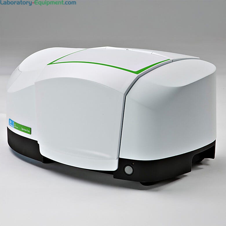 Spectrum Two FTIR Spectrometers by PerkinElmer deliver accurate IR analysis in lab and remote environments | 5102-62 displayed