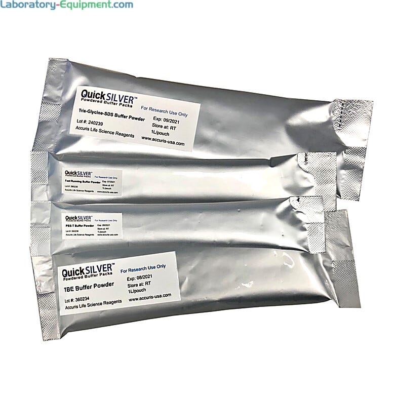 Perfectly formulated electrophoresis buffer packs ready when you need it, simply pour into water and stir to dissolve