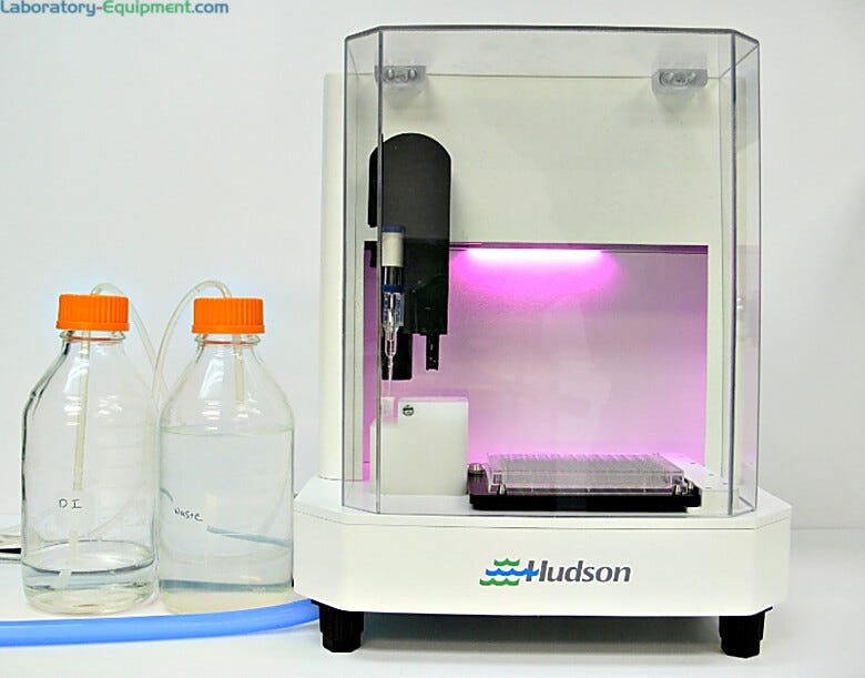 Rapid pH Automatic pH Instrument with probe by Hudson Robotics simultaneously measures up to 96 samples | 3030-52 displayed