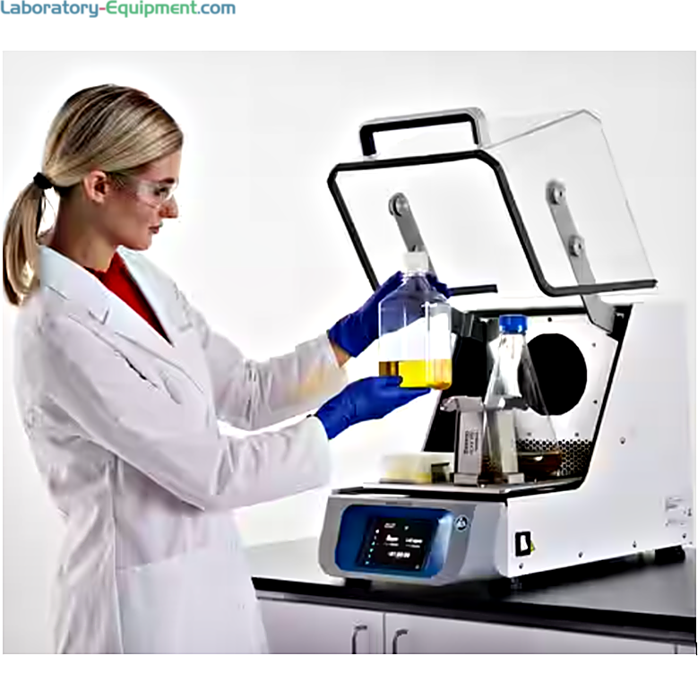 Solaris Incubated Orbital Shakers by Thermo Fisher Scientific bundle models with choice of flask clamp starter kit (SK2001CPKG) or adhesive mats (SK2001MPKG)  |  1717-PP-08 displayed