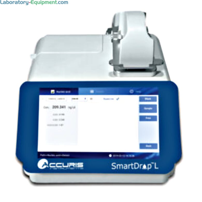 SmartDrop Nano L Spectrophotometer with an LED light source, silicon detector and fixed 0.5mm path length for basic DNA/RNA/protein quantification and purity  |  1017-50 displayed