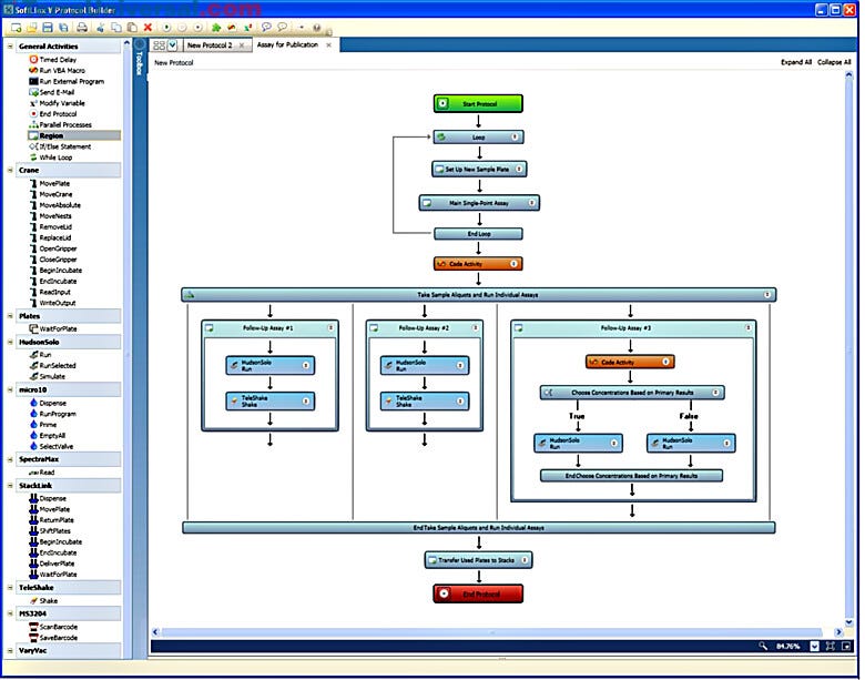 SoftLinx Laboratory Automation Software by Hudson Robotics | 3030-45 displayed