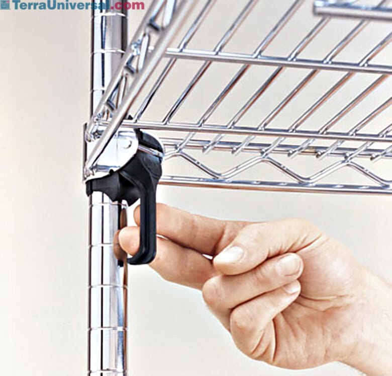 Super Adjustable Super Erecta Wire Shelves are made of stainless steel | 1701-83 displayed
