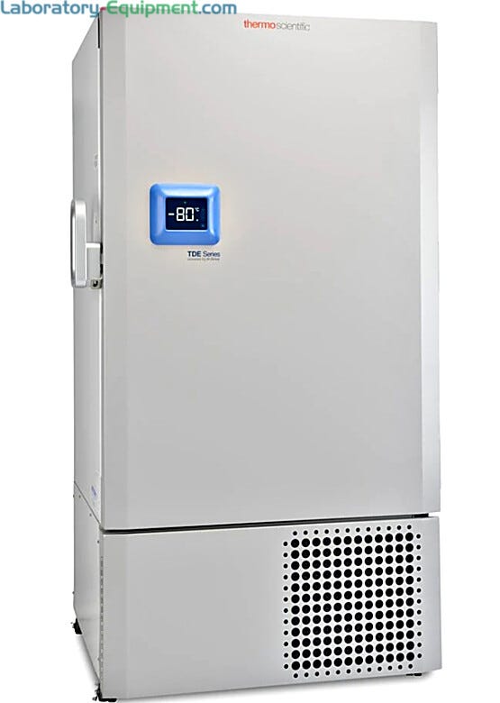 TDE Series Ultra-Low Temperature Freezers are FDA Class II medical devices for use in white blood, skin, bone and plasma storage; in four capacity sizes