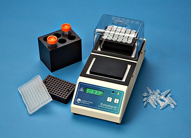 Two-Position Electronic Chilling/Heating Dry Baths feature fully independent temperature control plates (blocks and covers sold separately) | 5005-04 displayed