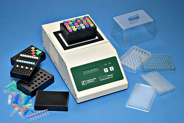 Program Orbital Chill/Heat chills and heats biological samples from -10 degrees C to 100 degrees C with precise control  |  5005-08 displayed