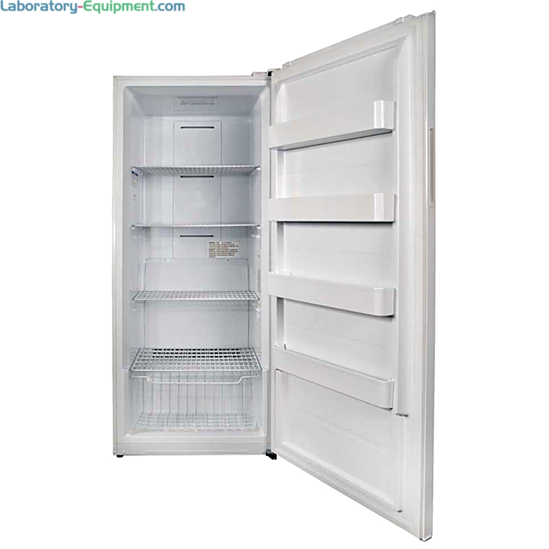 TSV20RPSA and TSV20FPSA Convertible Refrigerators/Freezers by Thermo Fisher Scientific include three adjustable shelves and four fixed door shelves  |  6708-PP-09 displayed