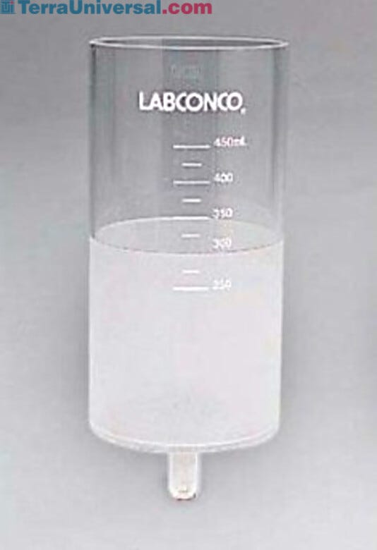 The ground glass tubes offer a better fit and more efficient heat transfer for faster evaporation rates. | 6923-08 displayed