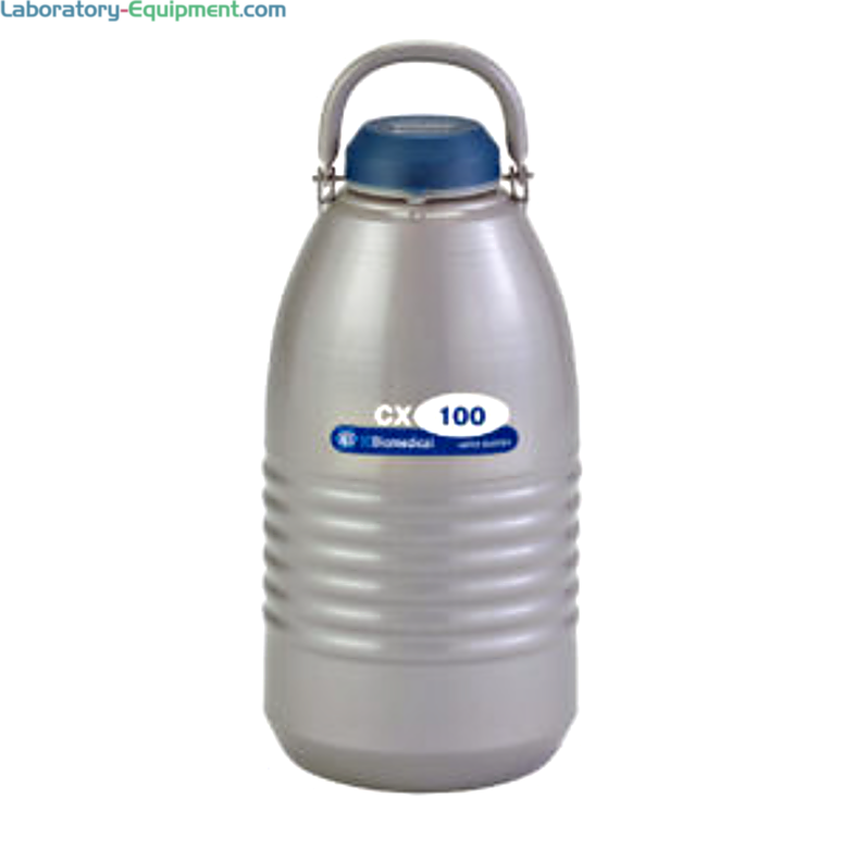 TW CX100 Vapor Shipper complies with IATA regulations and safely transports biological samples; static hold time 18 days, evaporation rate 0.2 liters per day  |  6900-90 displayed