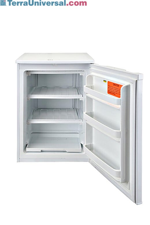 Model #05LFEETSA includes 2 fixed wire shelves and 3 door shelves | 1536-80 displayed