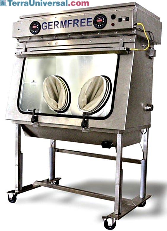 VersaFlow Benchtop Laminar Flow Glovebox  |  5607-19 displayed