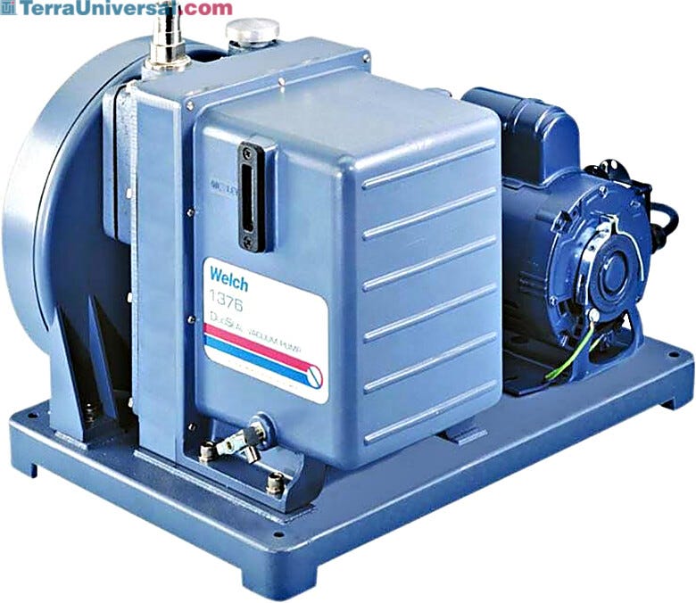 Welch Duoseal 1376 Vacuum Pump, Belt-Drive, 115V with 300 LPM Highvac | 7906-22 displayed