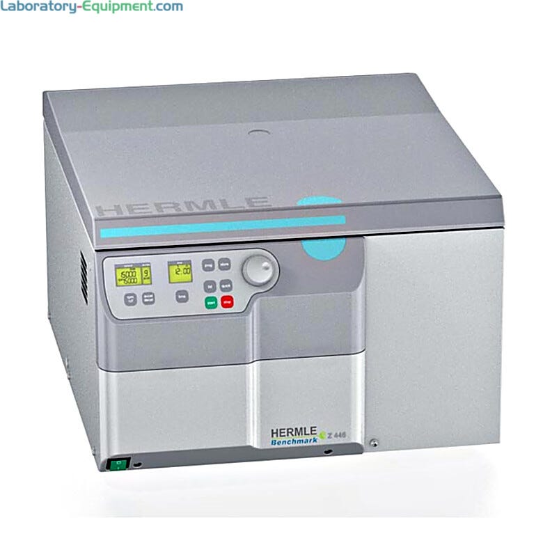 Hermle Z446 Super-Speed Refrigerated Centrifuge ideal for tissue culture lab use  |  2823-65 displayed
