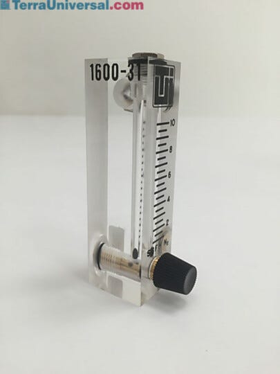 Acrylic flowmeter. Product details may differ  |  1600-31 displayed