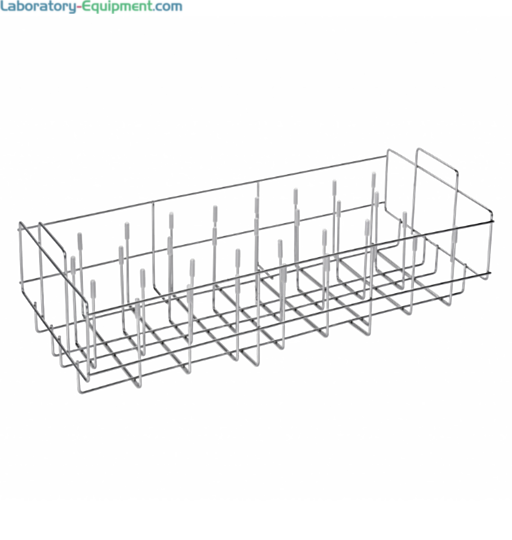 Labconco 304 stainless steel 32-pin Labware Insert #4401801 for inverted wider-mouth flasks and beakers used with standard and spindle racks  |  6921-59 displayed