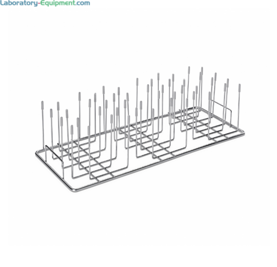 Labconco 304 stainless steel 48-pin Labware Insert #4574200 with silicone tips holds smaller volume wide-mouth labware  |  6927-59 displayed