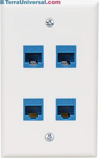 Offers up to 4 ports for devices to plug into the cleanroom's Internet | 6703-92 displayed