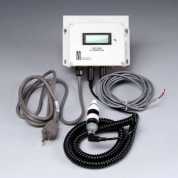 Measures percent of oxygen inside the glove box using a chemically-resistant electrochemical sensor. | 3643-56 displayed