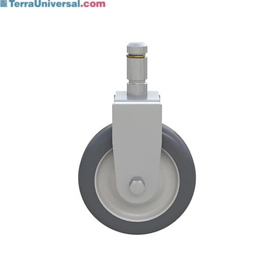 Super Erecta Polyurethane Rigid Stem Casters are designed to enhance cleanliness  |  1303-45 displayed
