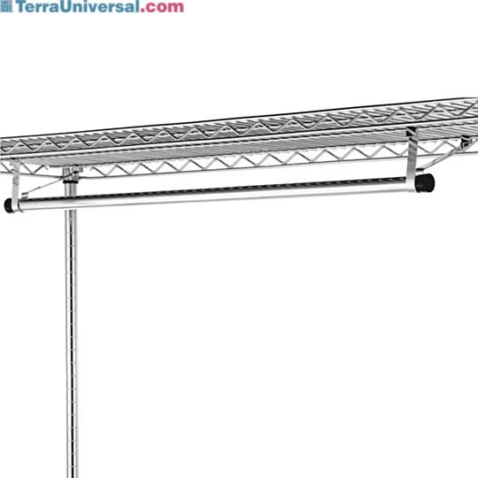 72 Inch Garment Hanger Tube Brackets 18 Inch Wide Shelves