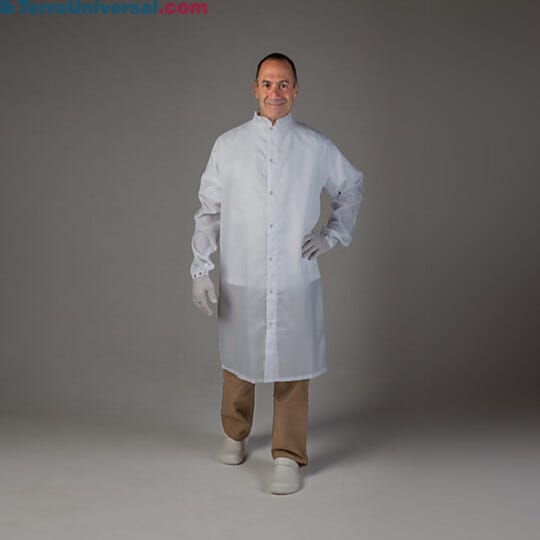Cleanroom taffeta frock from Uniform Technology
