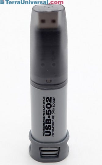 Stores 16,382 temperature readings and 16,382 relative humidity measurements.  |  9500-10 displayed