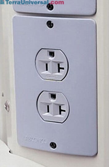 Duplex electrical receptacle for basic laboratory hood, 115V, 20A  |  3646-12 displayed