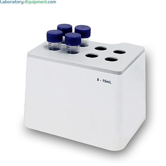Block, 8x15ml (1,000rpm) for temperature control from 0 to 105°C for use with MultiTherm Touch Shaker by Benchmark Scientific | 5323-65 displayed