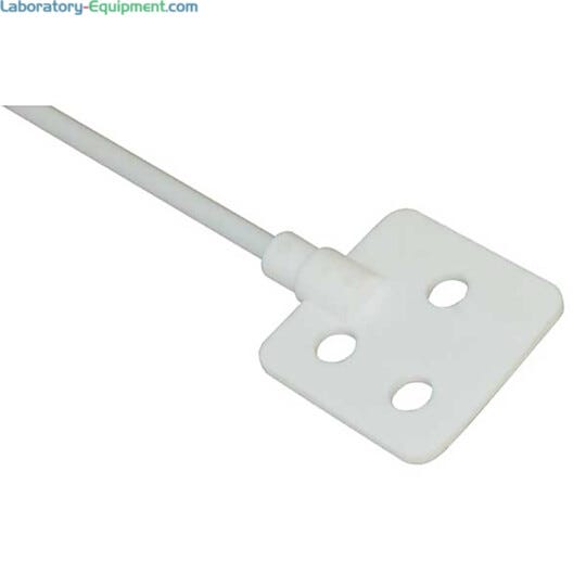 PTFE-Coated (Teflon) Paddle with Flat Holes for gentle, low to mid speed mixing fits OS-20L and OS-40L Overhead Stirrers by Benchmark Scientific; IPS2050-P-T3  |  6927-40 displayed