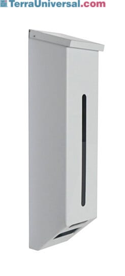 1 Chamber Polypro Glove Dispenser with hinged top and wall-mount keyhole cutouts | 4952-75 displayed