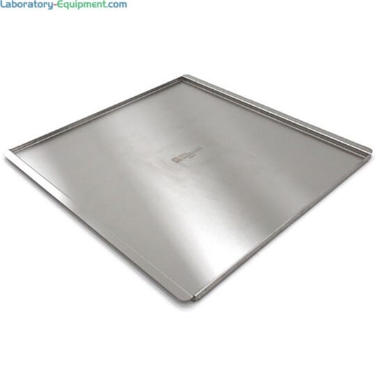 Stainless Steel solid desiccator shelf with lip  |  1976-05 displayed