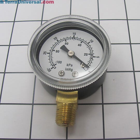 Senses and indicates vacuums on 0-30 Hg scale  |  5235-10 displayed