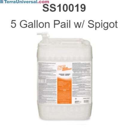 Broad spectrum 5-Gallon Alpet No-Rinse Quat Surface Sanitizer by Best Sanitizers for use with BSX Boot Scrubbers; NSF and EPA #SS10019  |  5608-39 displayed