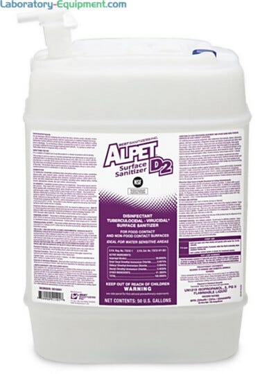 Highly evaporative surface sanitizer for reducing cross-contamination  |  5608-02 displayed