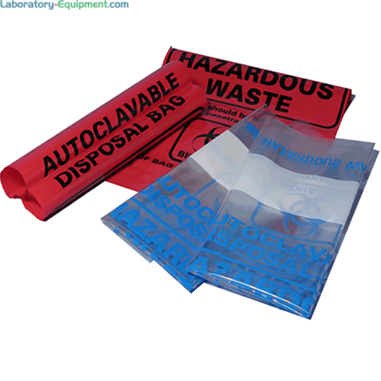 Leak-resistant, high temperature autoclavable bags by MTC Bio with seamless bottoms withstand temperatures up to 136˚C, and conforms to OSHA standards  |  5705-PP-11 displayed