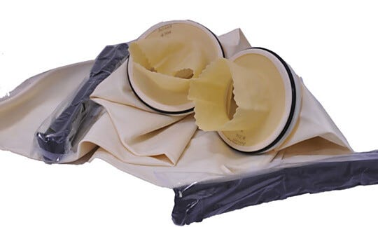 Bactron Sleeve Assembly Size 9 Large Cuffs for Ergonomic Arm Port Doors | 3901-02 displayed