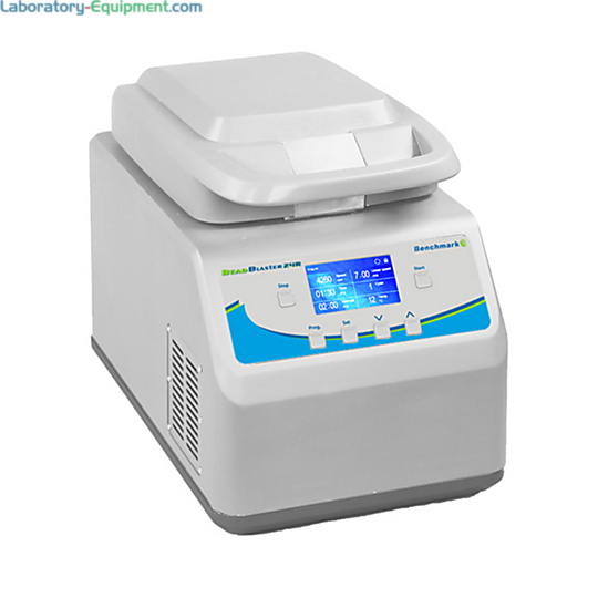BeadBlaster 24R Refrigerated Microtube Homogenizers by Benchmark Scientific with a 24 x 2.0ml tubes capacity and a temperature range of -10°C to ambient  |  2815-PP-05 displayed