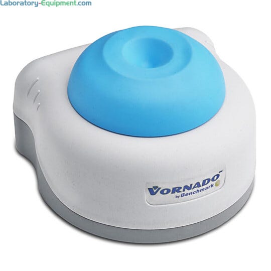 Benchmark Scientific’s Vornado™ Mini Vortex Mixer can instantly create a vortex in tubes up to 50mL | 2816-01 displayed