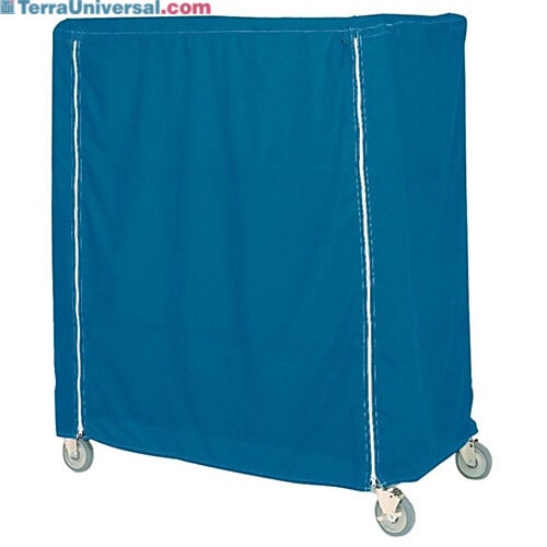 Blue vinyl cart cover for large carts  |  1533-28 displayed