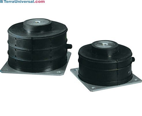Pneumatic absorber mount helps reduce vibration. | 1569-00 displayed