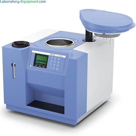 C 200 combustion calorimeters by IKA ideal for use in teaching and training feature four modes; standard, halogen-resistant and auto models available | 6926-38 displayed