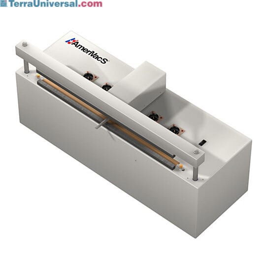 CAVS/CACN vacuum heat sealers from AmeriVacS have built-in air compressors and are designed for industrial use  |  4052-16 displayed