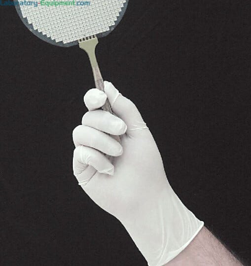 These Nitrile gloves are disposable, powder-free with textured fingers for improved dexterity | 1674-13 displayed
