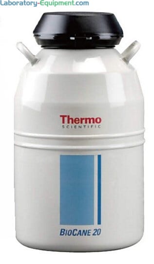 These vessels can store biological samples for long periods of time without replenishing liquid nitrogen. | 4901-08 displayed