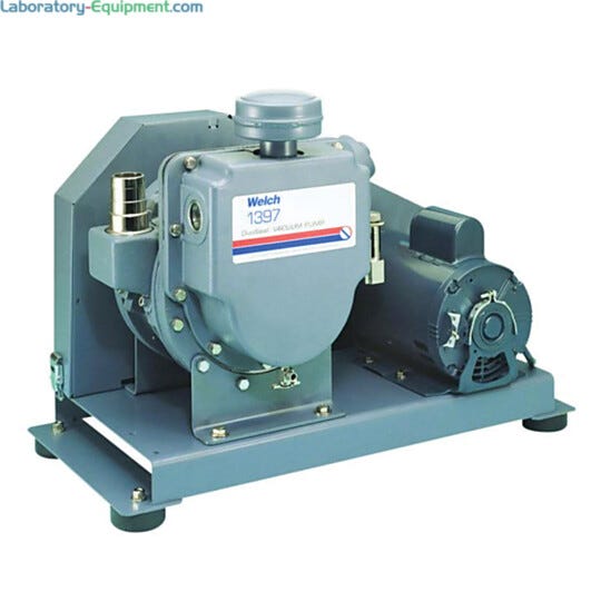 Welch 1397 Duoseal vacuum pump, belt-driven, oil-seal  |  7906-21 displayed