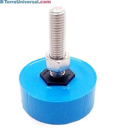 Polyurethane Non Skid Blue Leveling Foot  |  2805-99 displayed