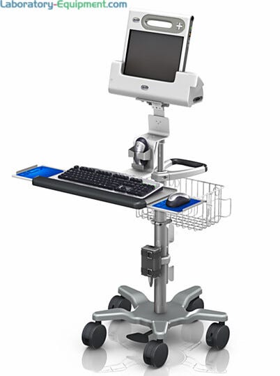 VHRS Adjustable Height Workstation for Motion C5 Tablet with Docking Station Computer Cart  |  9600-82A displayed