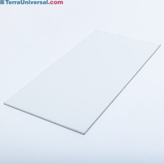 Vinyl laminate face of gypsum ceiling panel eliminates additional finishing  |  6705-09 displayed