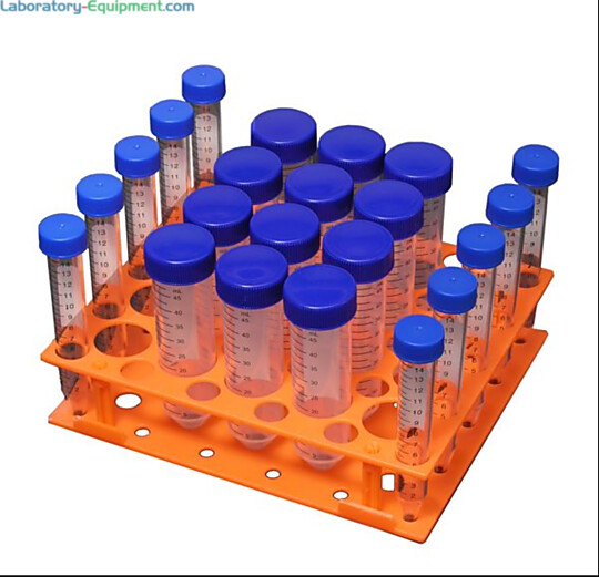 H1000-MR-1550 Magic Clamp Tube Rack combination rack for 20 x 50 ml and 30 x 15 ml tubes by Benchmark Scientific compatible with Incu-Shaker and Orbi-Shaker mod  |  2817-07 displayed