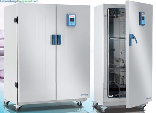 Heratherm Large Capacity Microbiological Incubators by Thermo Fisher Scientific in volume capacities of 13.3 and 27.3 cu. ft. | 5324-PP-01 displayed